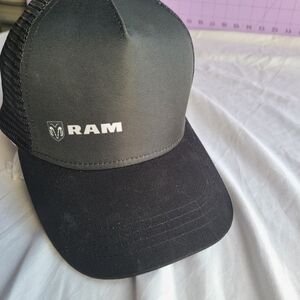 Black Trucker Cap Dodge Ram Cap